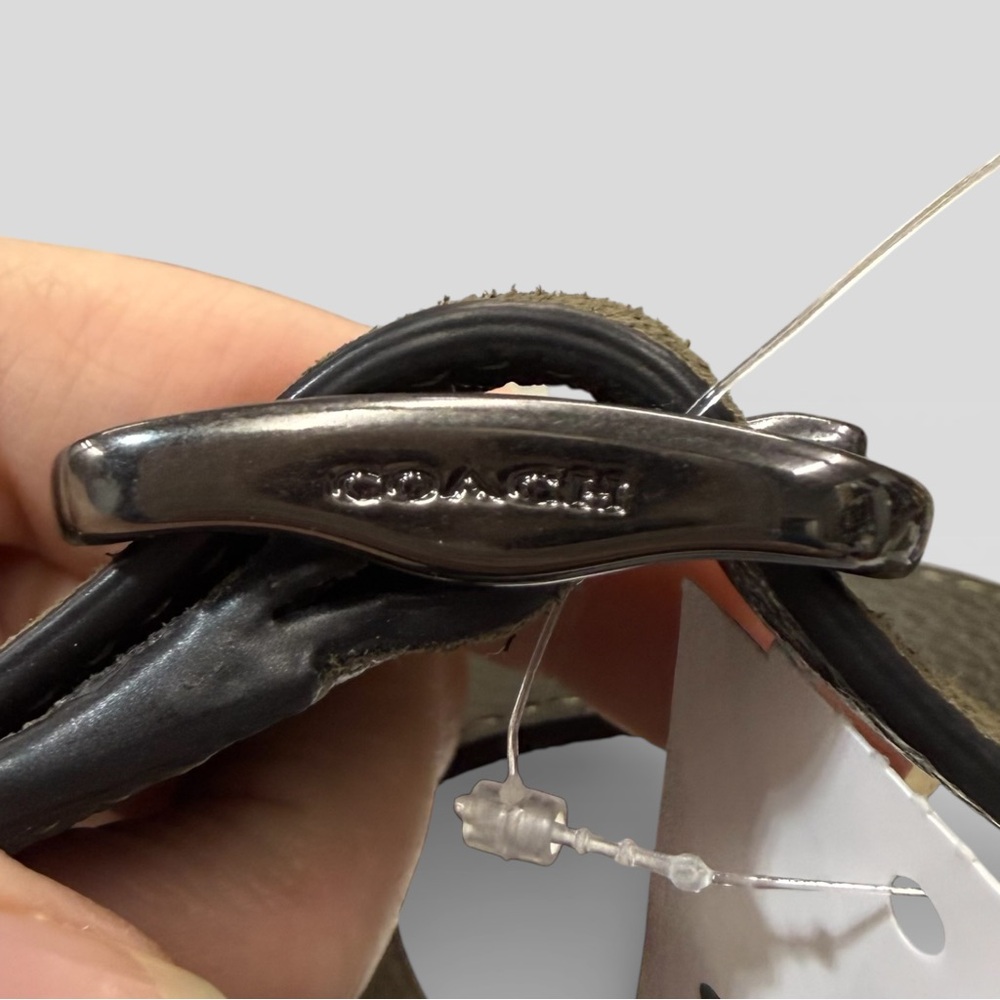 Coach Hadley Convertible Shoulder Crossbody Bag Suede Olive Army Green CCG43 NWT - Picture 6 of 15